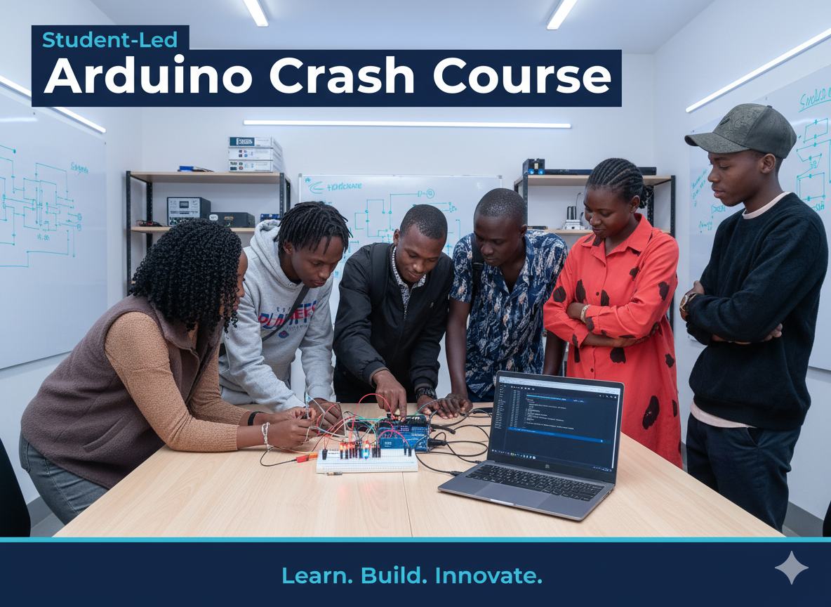 Arduino crash course graphic – microcontroller, sensors, hands-on